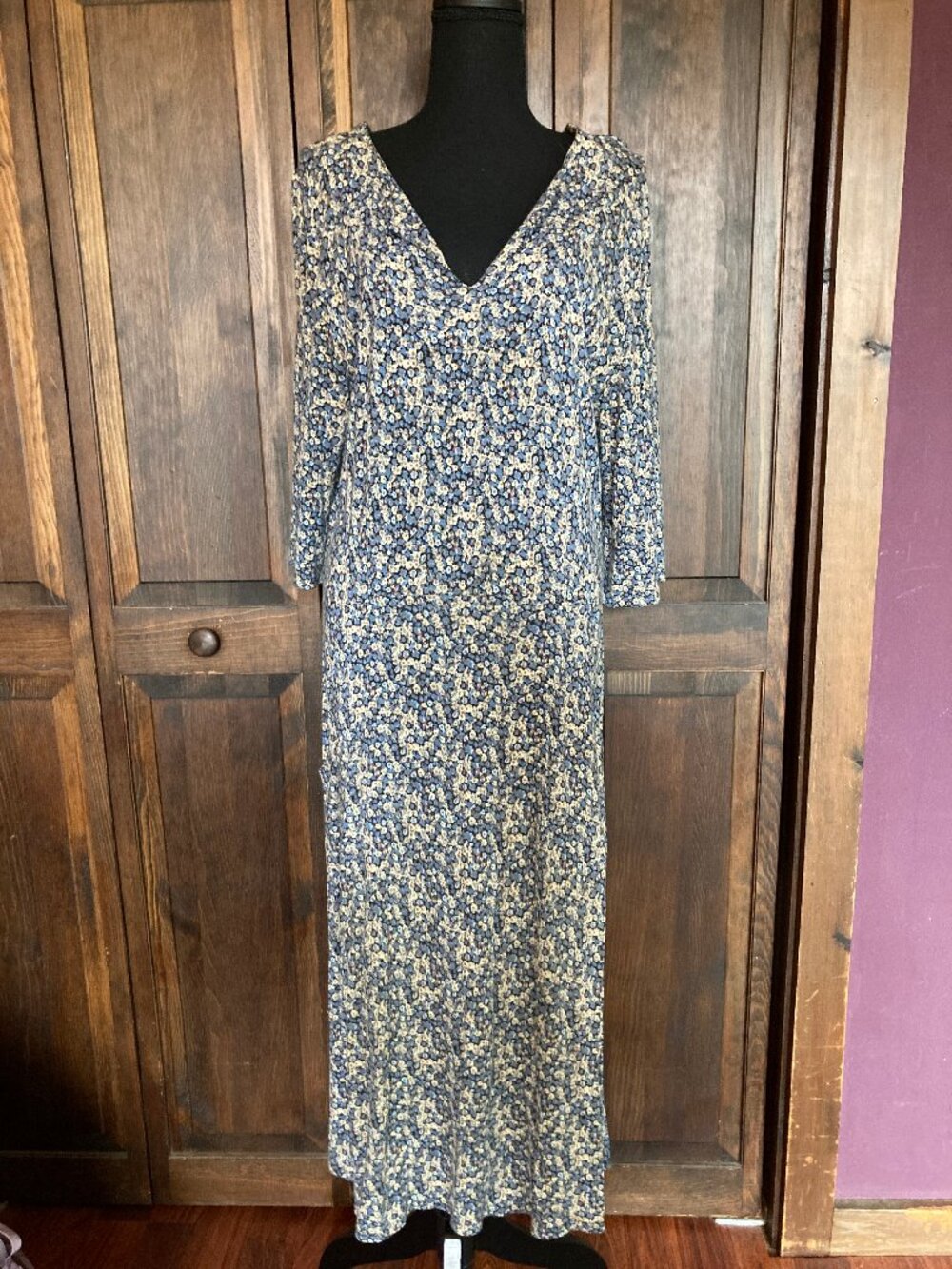Salaam Floral Maxi Dress with Pockets size M